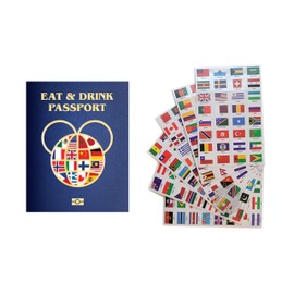 Global Adventure Passport - Eat & Drink Around The World - Perfect for Epcot and Beyond - 50 Countries, Ratings, Flags, World Flag Stickers (2)