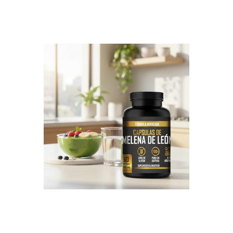Cápsulas de Melena de León - 500mg | 60 Cápsulas