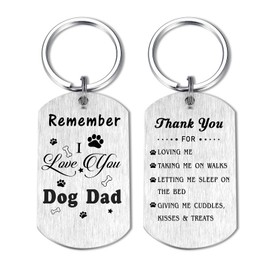 Resdink Dog Dad Gifts for Lover Owner Men, Best Dog Daddy Pet Lover Birthday Fathers Day Christmas Tag Keychain