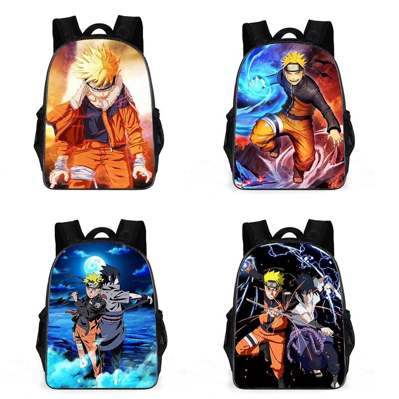 3Pcs Anime Kid Bookbags Set Cartoon Backpack with Messenger Bag