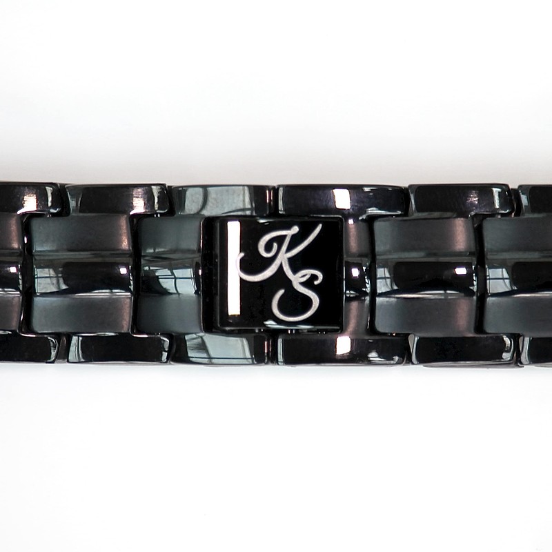 Kalsi Style Ultra Strength Titanium Magnetic Therapy Bracelet, Double Row