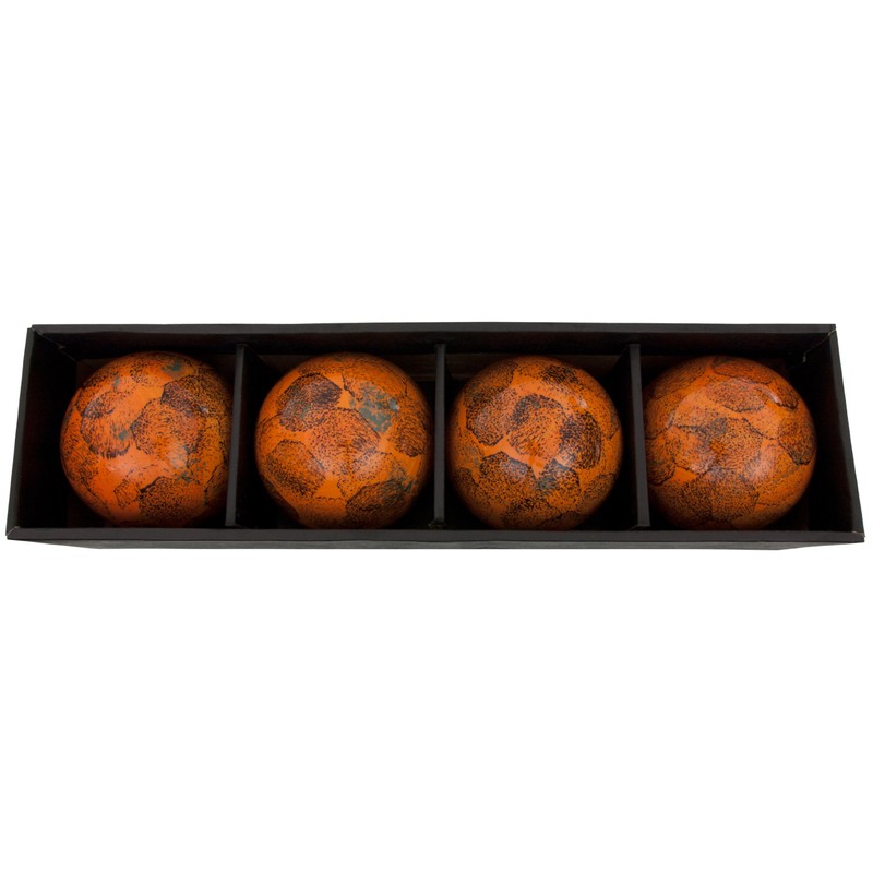 Red Lantern 4" Porcelain Ball Set - Set of 4