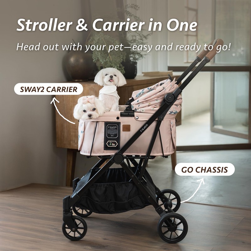 Sway2 Pet Car Seat and Carrier, 2-in-1 Booster Seat for