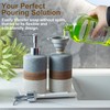 Cormomu Ceramic Soap Dispenser Set(2 Pack) – Hand Soap, Dish