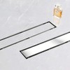 Elefloom Linear Shower Drain, 40 inch Drain with Tile Insert