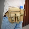 Unisex Waist Bag Bottle Pocket Waterproof Wearproof Lightweight Large Capacity