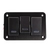 3 Gang Rocker Switch Panel Waterproof Pre Wired Aluminum Alloy