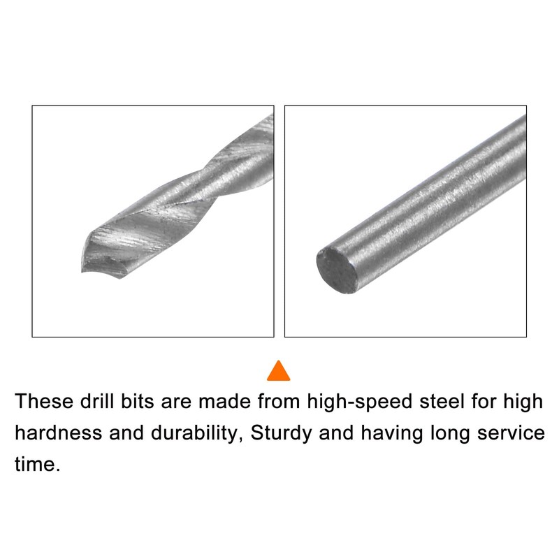 HARFINGTON 20pcs Extra Long Drill Bits, 1.1mm HSS Drill Bit