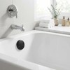 Bathtub Overflow Drain Cover 3-1/8 Inch Two Hole Tub Overflow