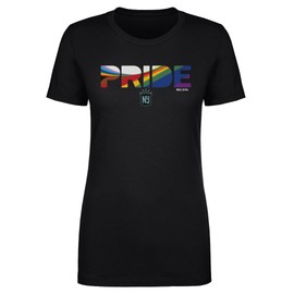 500 LEVEL Gotham FC Pride Stripes 2025 Shirt for Women (Black, XXX-Large)