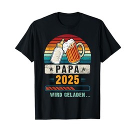 Papa 2025, Pregnancy Announcement T-Shirt, black