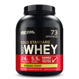 Optimum Nutrition Optimum Nutrition Gold Standard 100% Whey Protein Powder, Banana Cream, 5 Pound (Packaging May Vary)