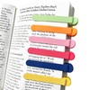 Automatic Bookmark,HJQAYNC 6Pcs Silicon Book Marks for Reading,Smart Clip Book