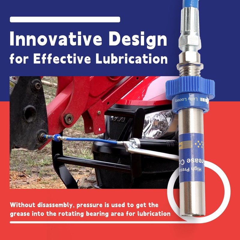 High Pressure Grease Coupler, Heavy-Duty Grease Gun Coupler Fittings Extensions