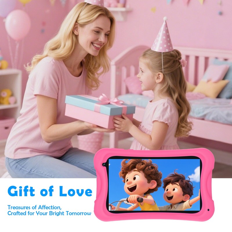 DigiLand 7inch Android Kids Tablet, 4GB RAM+32GB ROM, Quad-Core CPU,