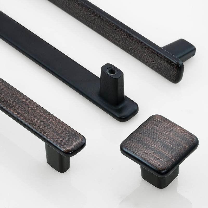 HESTIA HARDWARE 10 Pack | Oil Rubbed Bronze Drawer Pulls
