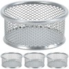 Mesh Metal Paper Clip Holder, Desk Organizer, Paper Clip Dispenser,