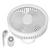 2 in 1 Desktop Fan ABS PP 4000mah 3 Gears