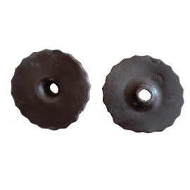 HUNTERS SADDLERY Comfort Gel Bit Guards for Horses Soft Flexible Rubber Protector Rings Stops Pinching and Chafing Equestrian (1 Pair, Brown)