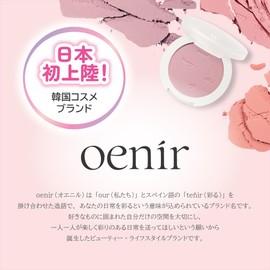 oenir 02 Salty Powder Cheek, Muted Blusher, 0.2 oz (5 g), Korean Cosmetics, Natural Makeup, Transparent, Blood Tone, Soft Color, Fine Grain Cheek