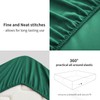 RUIKASI Fitted Sheet 180 x 200 cm Green Bed Sheet