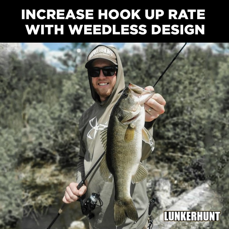 Lunkerhunt Skirted Swim Jig Fishing Lure, Shiner