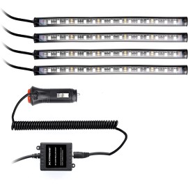 Xtreme Auto Bluetooth LED Car Accent Light, 4 Pack, Mobile App Control