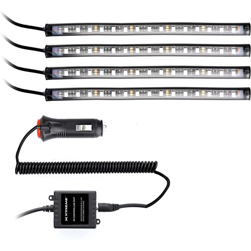 Xtreme Auto Bluetooth LED Car Accent Light, 4 Pack, Mobile