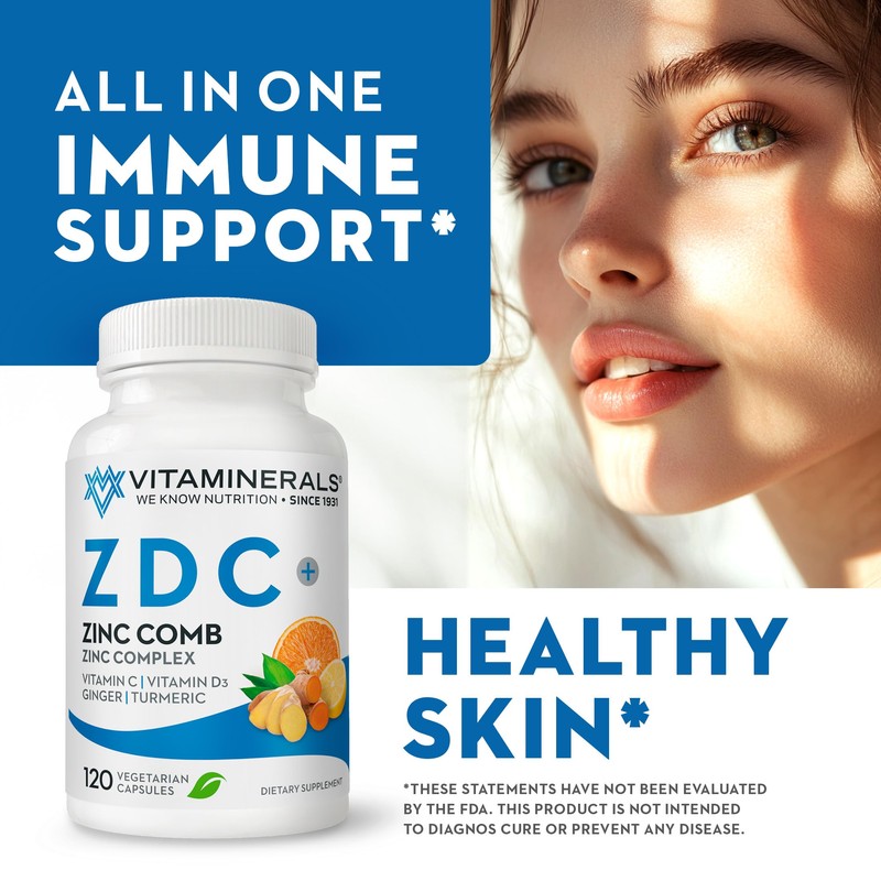 Vitaminerals® Z D C, Zinc Complex 50mg | Vitamin D3