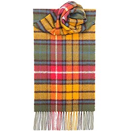 USA Kilts Lambswool Buchanan Antique Tartan Scarf Made in Scotland