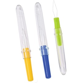 Needle Threader, 3Pcs Automatic Needle Threader, Automatic Threader Tool for Household,Needle Threader DIY Lovers, Universal Sewing Tool with for Hand Threaders Sewing