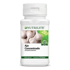 Vitaminas Y Minerales Nutrilite Ajo Concentrado 120 Tabletas Sabor Sin Sabor