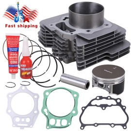 OUMURS Top End Rebuild Kit Cylinder Piston for 2005-2011 Honda TRX500 Foreman 500