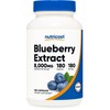 Nutricost Nutricost Blueberry Extract 8000mg Strength, 180 Capsules - Vegetarian,