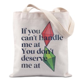 Game Lover Gift Video Game Bag Sim Game Gift If You Can't Handle Me At You Don't Deserve Me At Tote Bag (deserve me at UK)