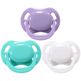 CutiePlusU Adult Size Butterfly Dummy Large Shield 3 Pack - Purple, Green, White