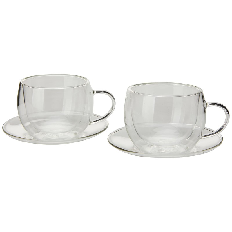 Maxwell & Williams Blend Double Wall Cup & Saucer 270ML