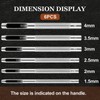 Hollow Leather Hole Punch Set with 6PCS Steel Tools (1.5mm-4mm)
