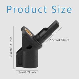 ABS Wheel Speed Sensor, Front Wheel Speed Sensor Compatible with Ford Focus, Replace OEM# 8M5T2B372AA 3M5T2B372AB 3M5T2B372BA