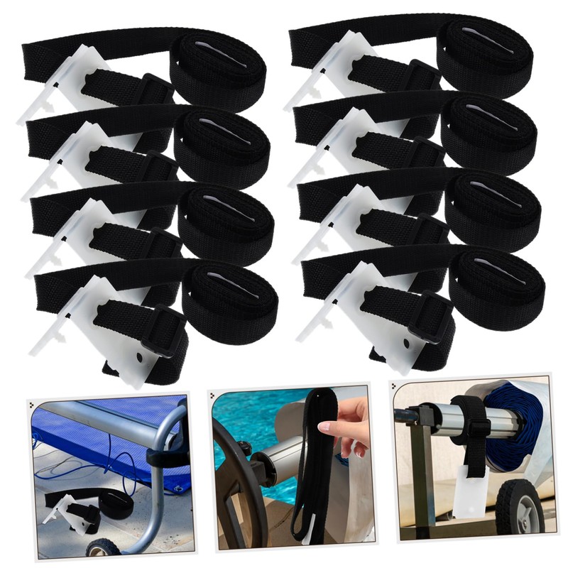 NOLITOY 1Set Solar Pool Cover Strap Durable Attachment Kit for