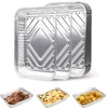50Pcs Foil Tray Aluminium Foil Baking Trays Foil Take Out