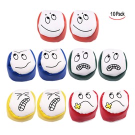 iwobi Juggling Balls for Beginners, Set of 10 Creative Beanbag Balls for Juggling for Kids/Adults/Beginners/Professionals