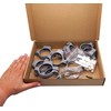 SKIR'CO Pack of 10 Grey Plastic Clamps for 50 mm