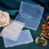 SUPERFINDINGS 8Pcs 7.52x4.31x0.63Inch Rectangular Empty Plastic Storage Containers with Lids