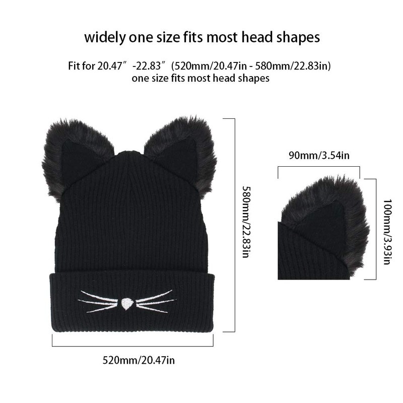 Richoose Strickmütze Damen Winter Strickmütze Mütze Damen Mode Wolle Nette