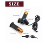 E Throttle 22mm Twist Throttle Accelerator with Switch LED Voltage