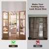 Bifold Closet Door Hardware Kit with Top/Bottom Bracket, Guide Wheel