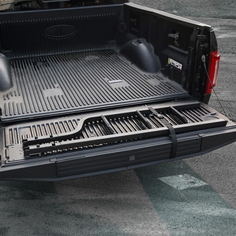 KEWISAUTO Foldable Pickup Truck Tailgate Ladder, 45" Heavy Duty Universal