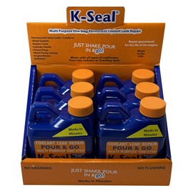 Sherco-Auto K-Seal Display Multi Purpose Permanent Coolant Leak Repair 8 oz Gasket Radiator