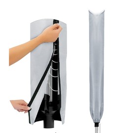 Rotary Airer Cover Waterproof Universal Fit with Zip Washing Line Cover Can be Used as Parasol